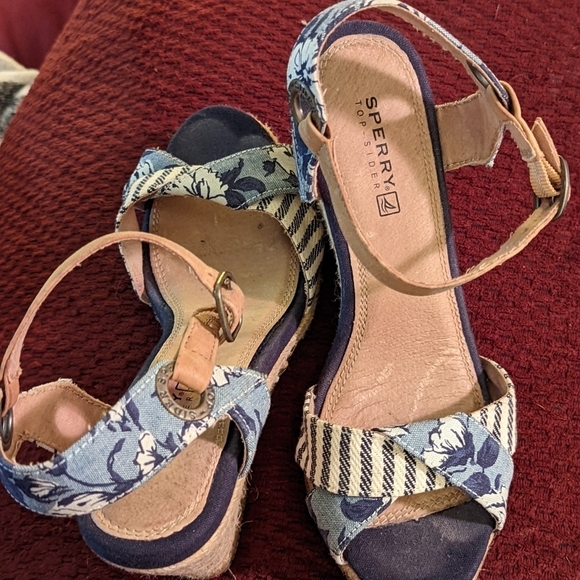 Sperry Top-Sider Saylor Womens Blue Liberty Sandals size 5 - Picture 10 of 11